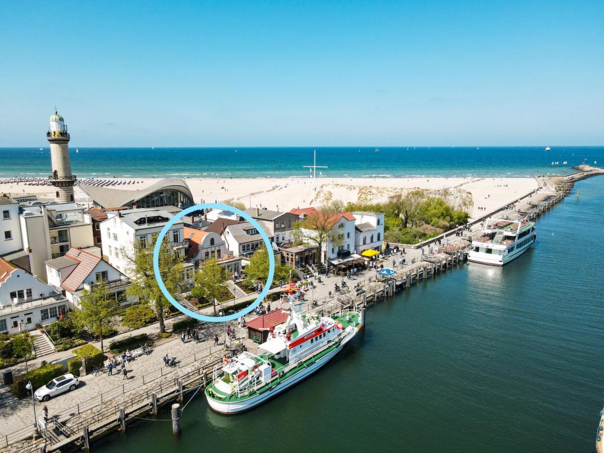 Kapitaenshaus In Wasserlage! Traumapartments Warnemuende Rostock Exteriör bild